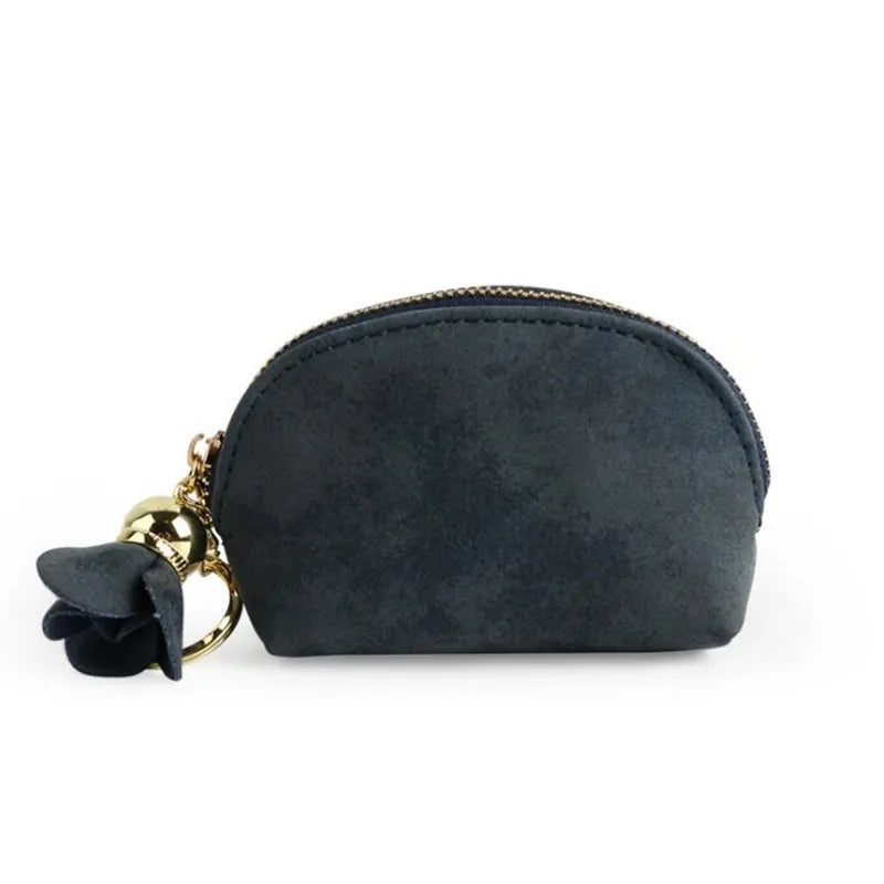 Mini Zip Leather Pouch
