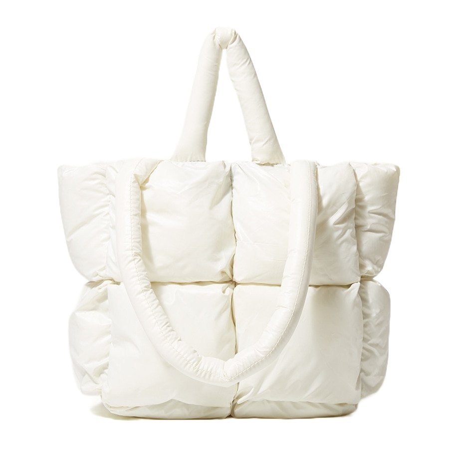 Quilted Nylon Tote Bag