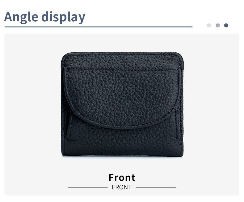 Genuine Leather Evening Clutch with Mini Detail