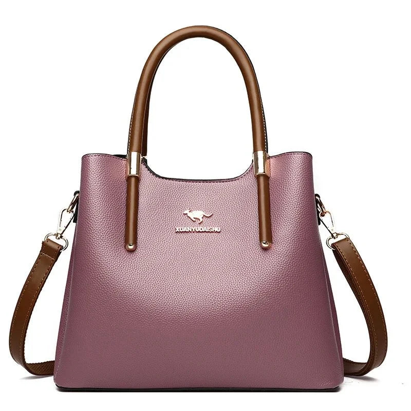 Leather Phone Bag with Practical Detail