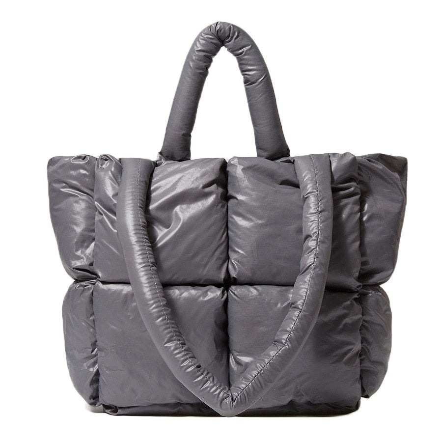 Quilted Nylon Tote Bag