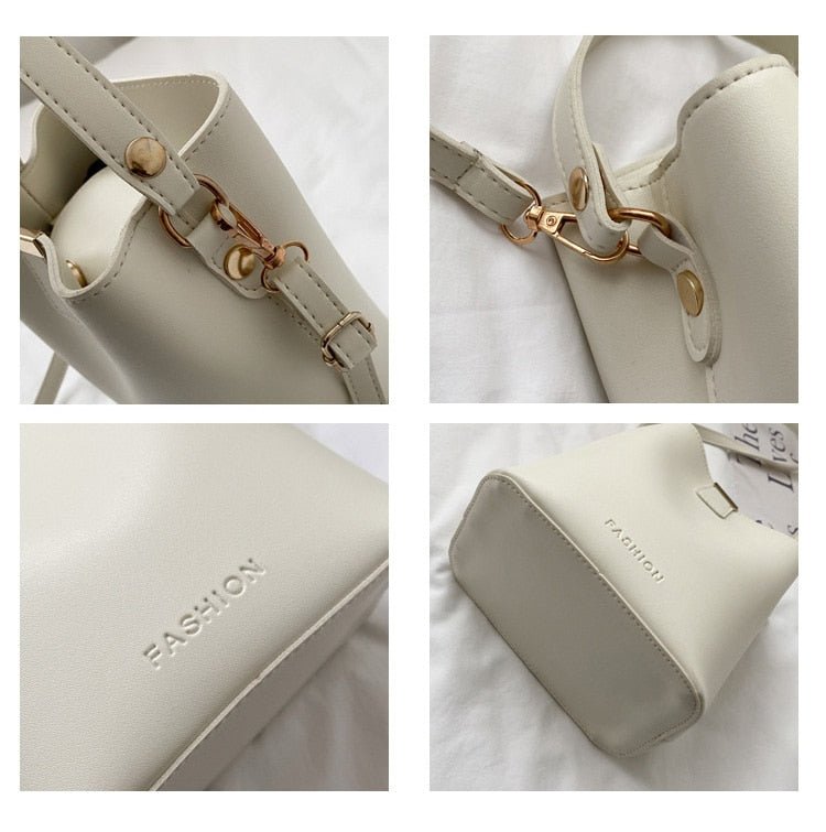 Leather Phone Bag with Structured Detail