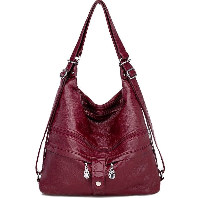 Refined Leather Messenger Bag