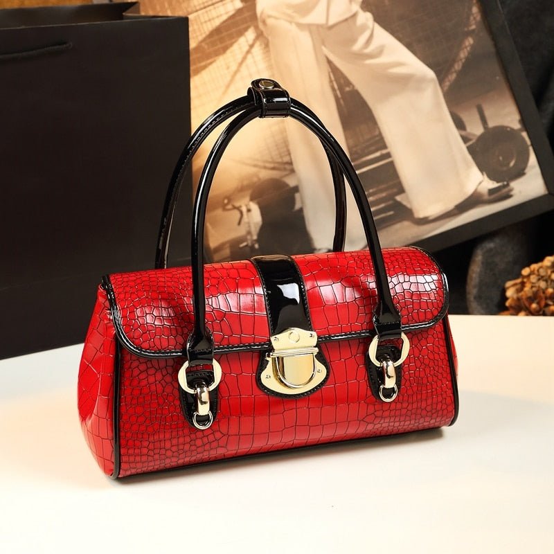 Round Genuine Leather Phone Bag