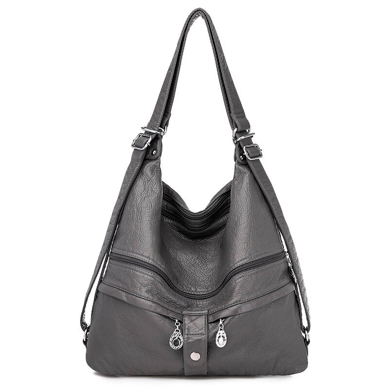 Refined Leather Messenger Bag