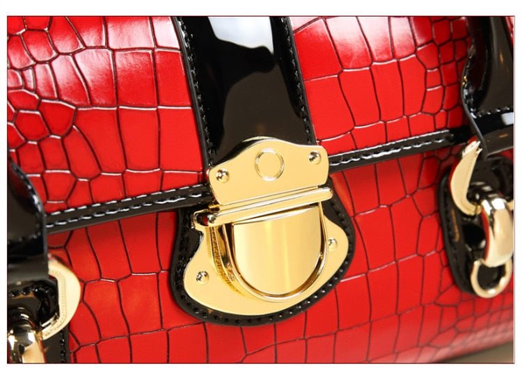 Round Genuine Leather Phone Bag