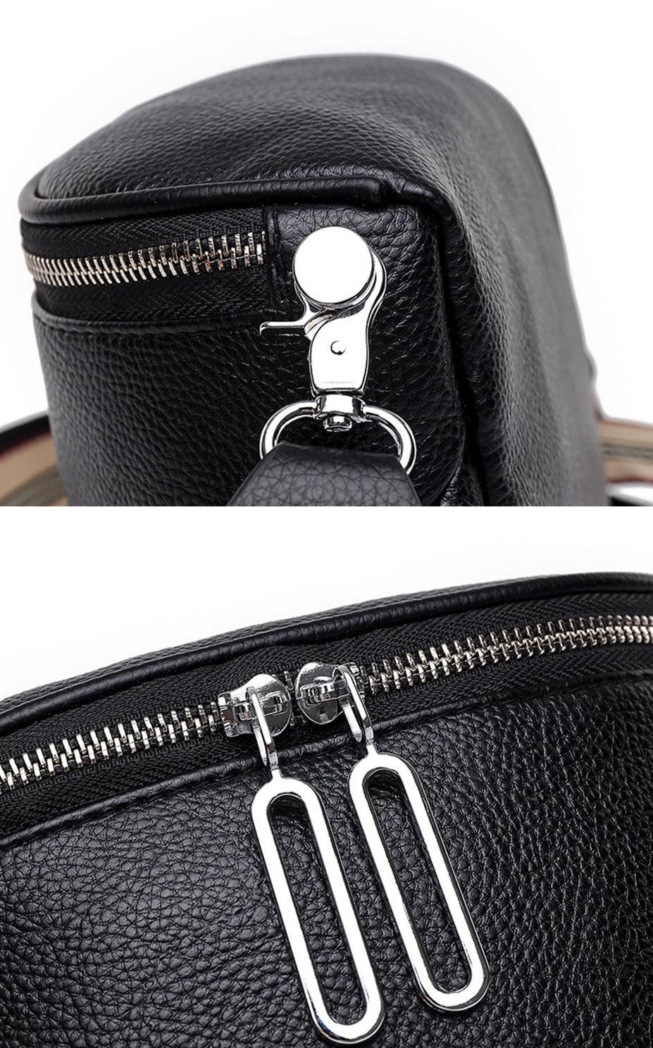 Leather Belt Bag with Mini Detail