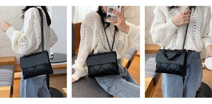 Polished Shoulder Bag in Leather