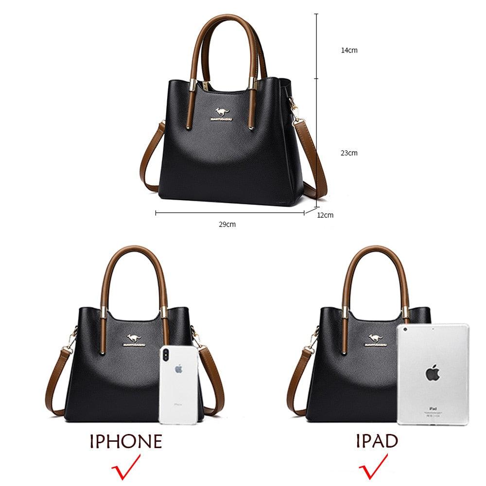 Leather Phone Bag with Practical Detail