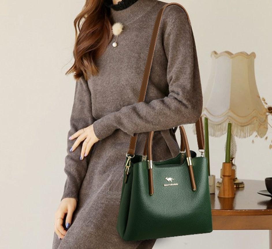 Leather Phone Bag with Practical Detail