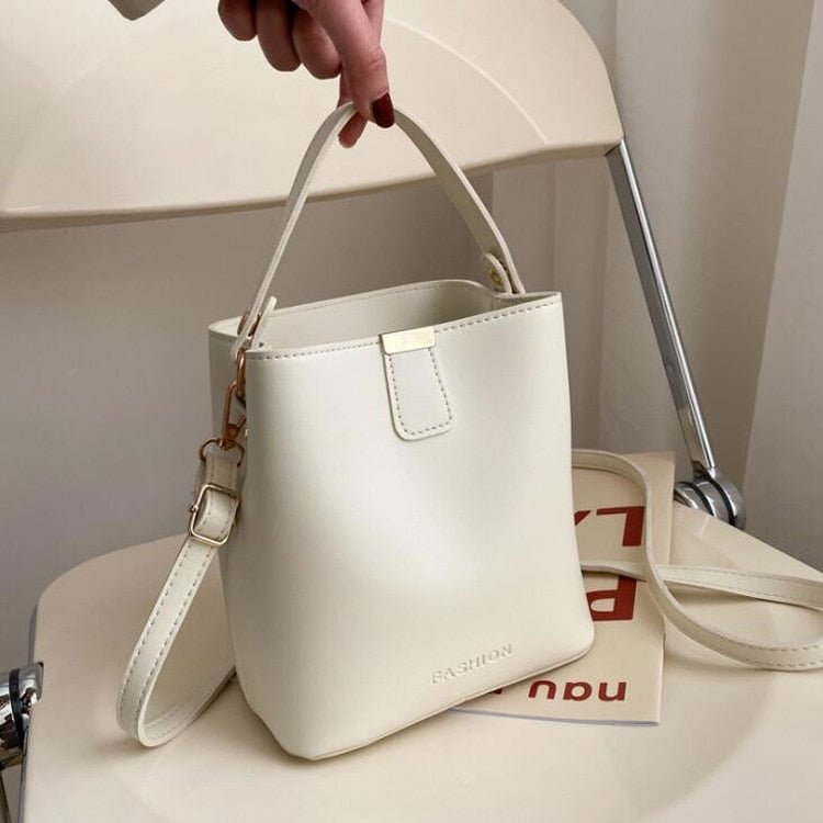 Leather Phone Bag with Structured Detail