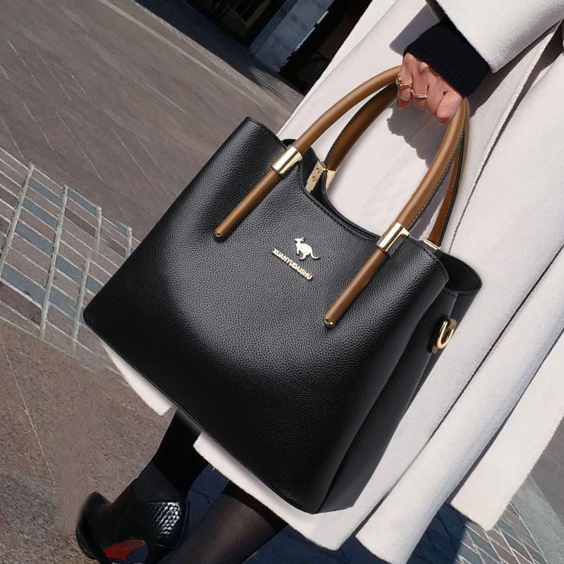 Leather Phone Bag with Practical Detail