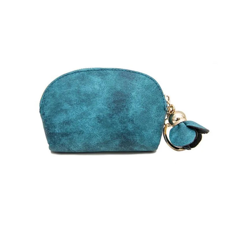 Mini Zip Leather Pouch