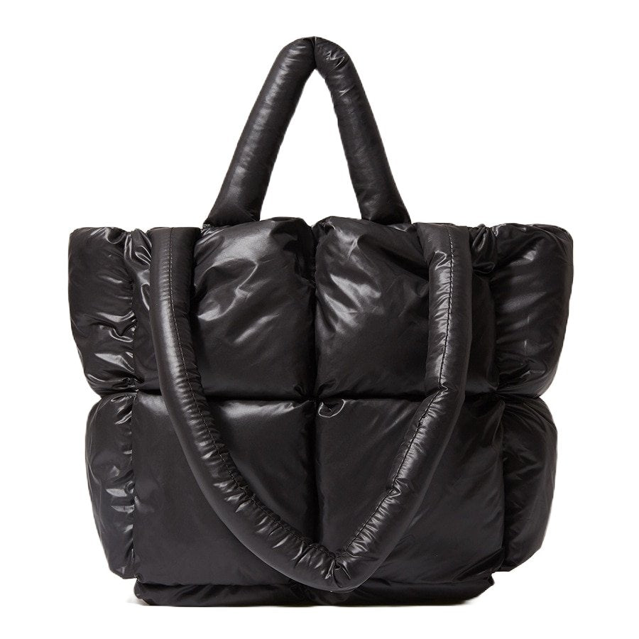 Quilted Nylon Tote Bag