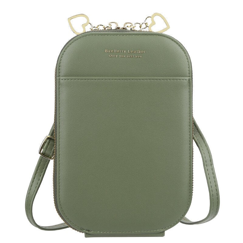Quilted PU Leather Purse