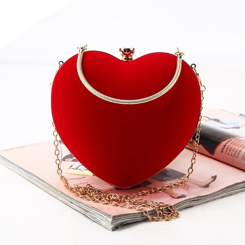 Velvet Evening Clutch with Signature Detail