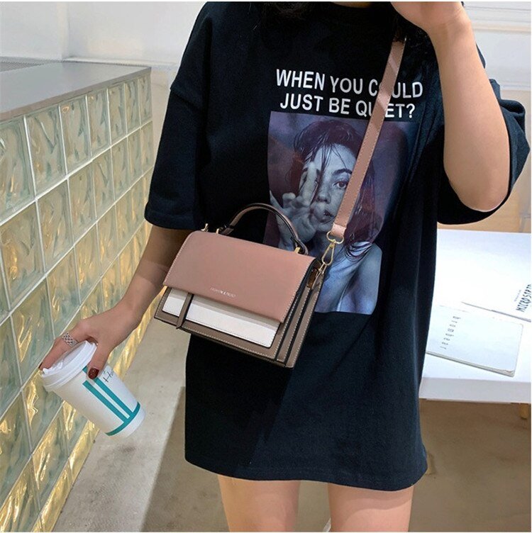 Modern Leather Tote Bag