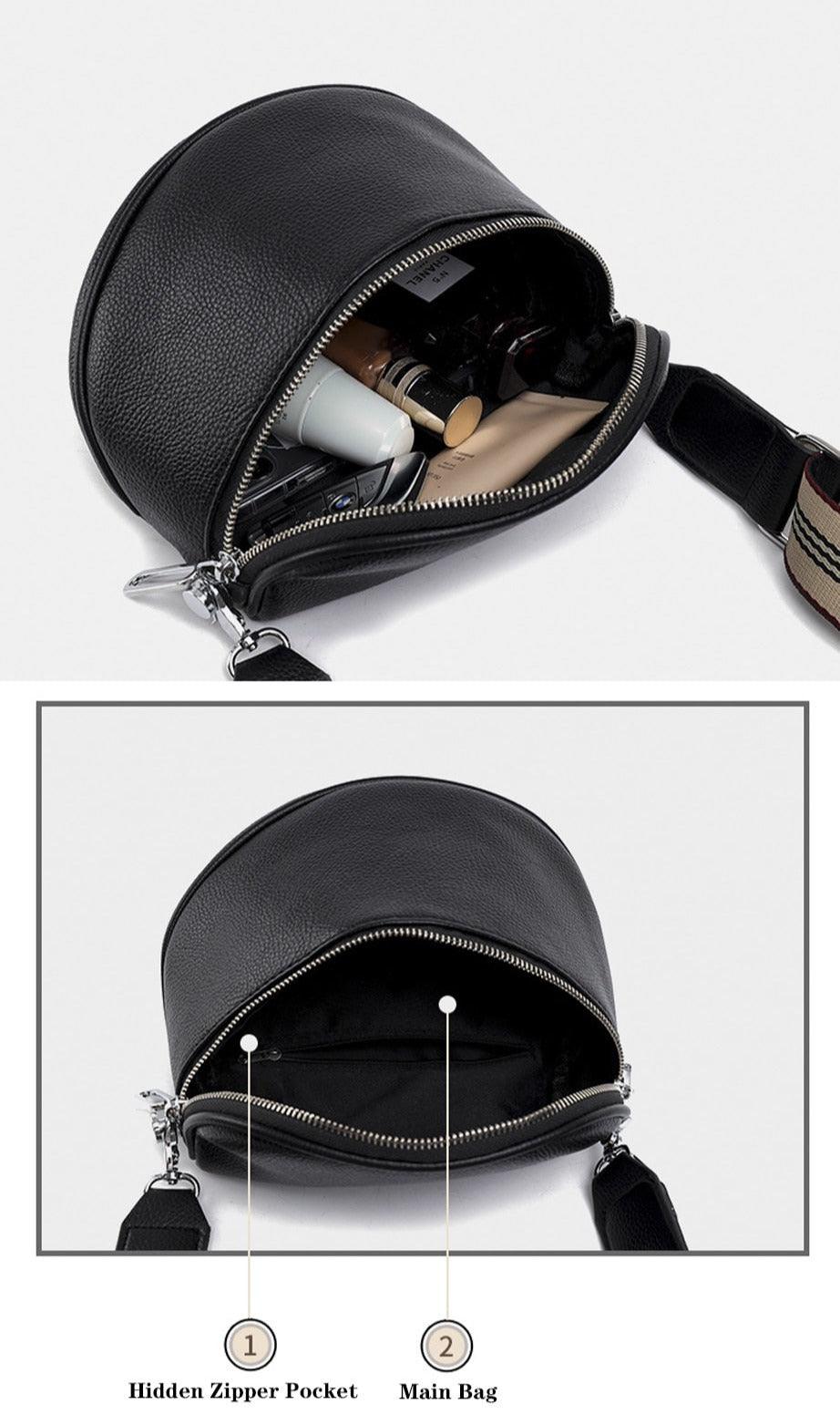 Leather Belt Bag with Mini Detail