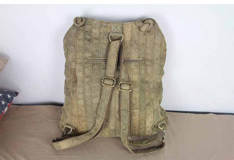 Genuine Leather Backpack with Refined Detail
