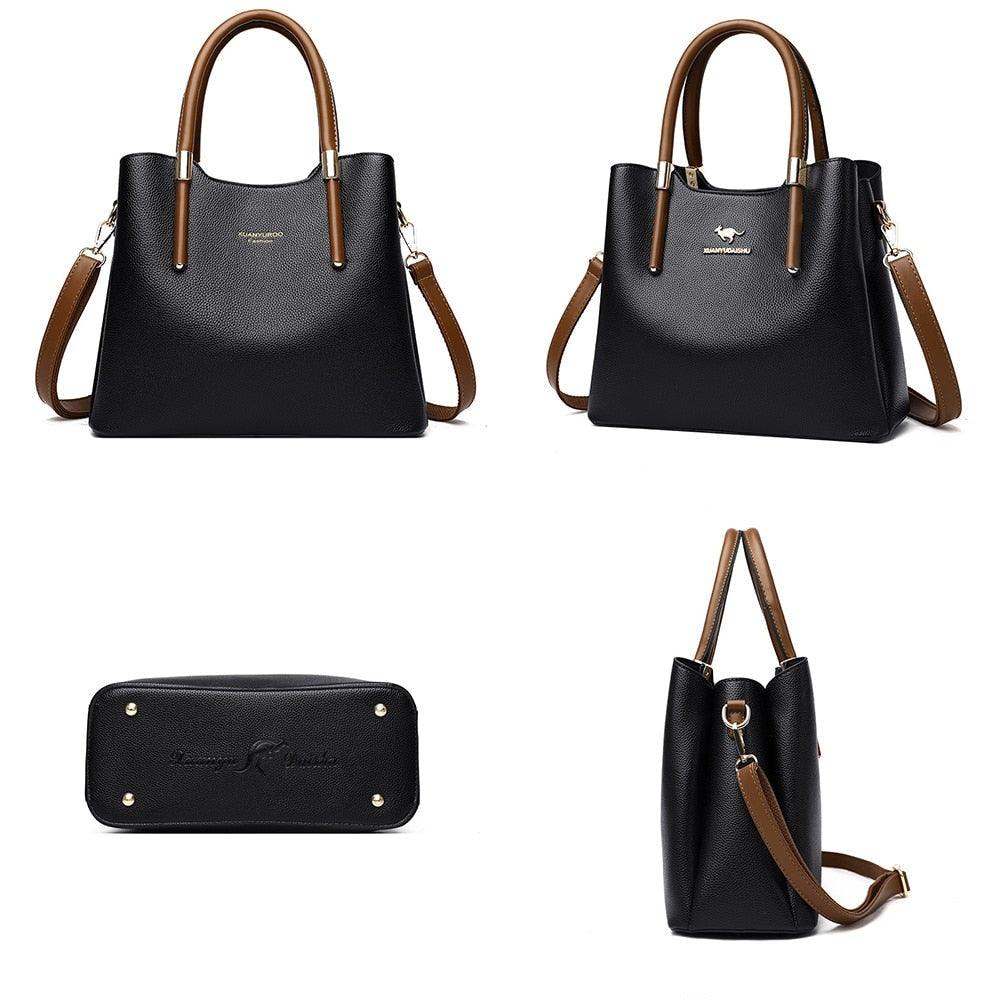 Leather Phone Bag with Practical Detail