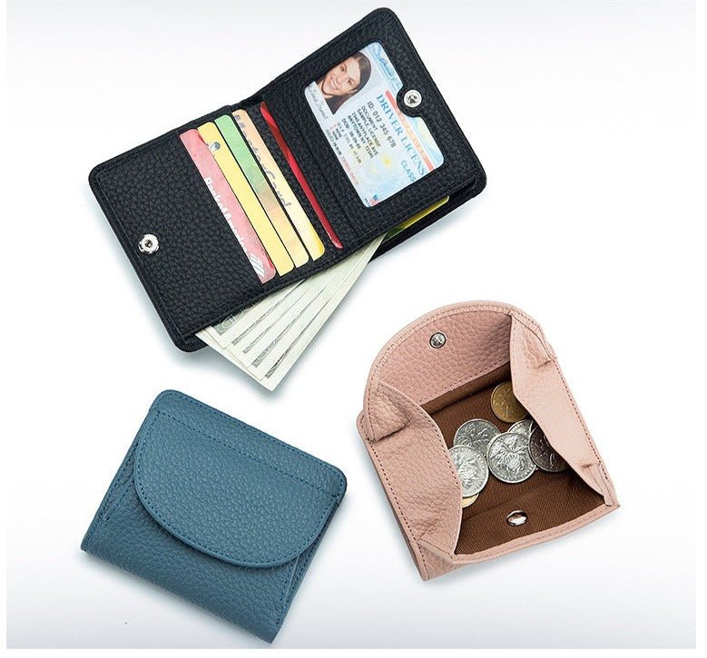 Genuine Leather Evening Clutch with Mini Detail