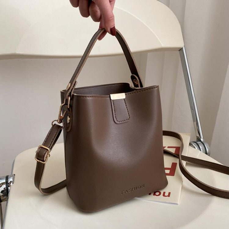 Leather Phone Bag with Structured Detail