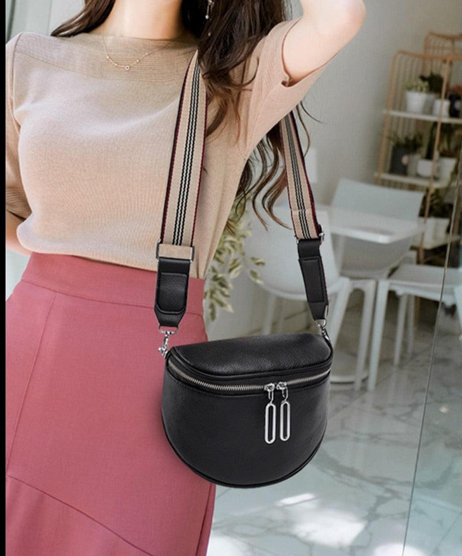 Leather Belt Bag with Mini Detail