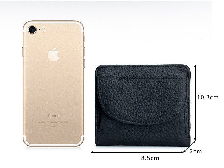 Genuine Leather Evening Clutch with Mini Detail