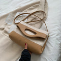 Structured Messenger Bag in Leather