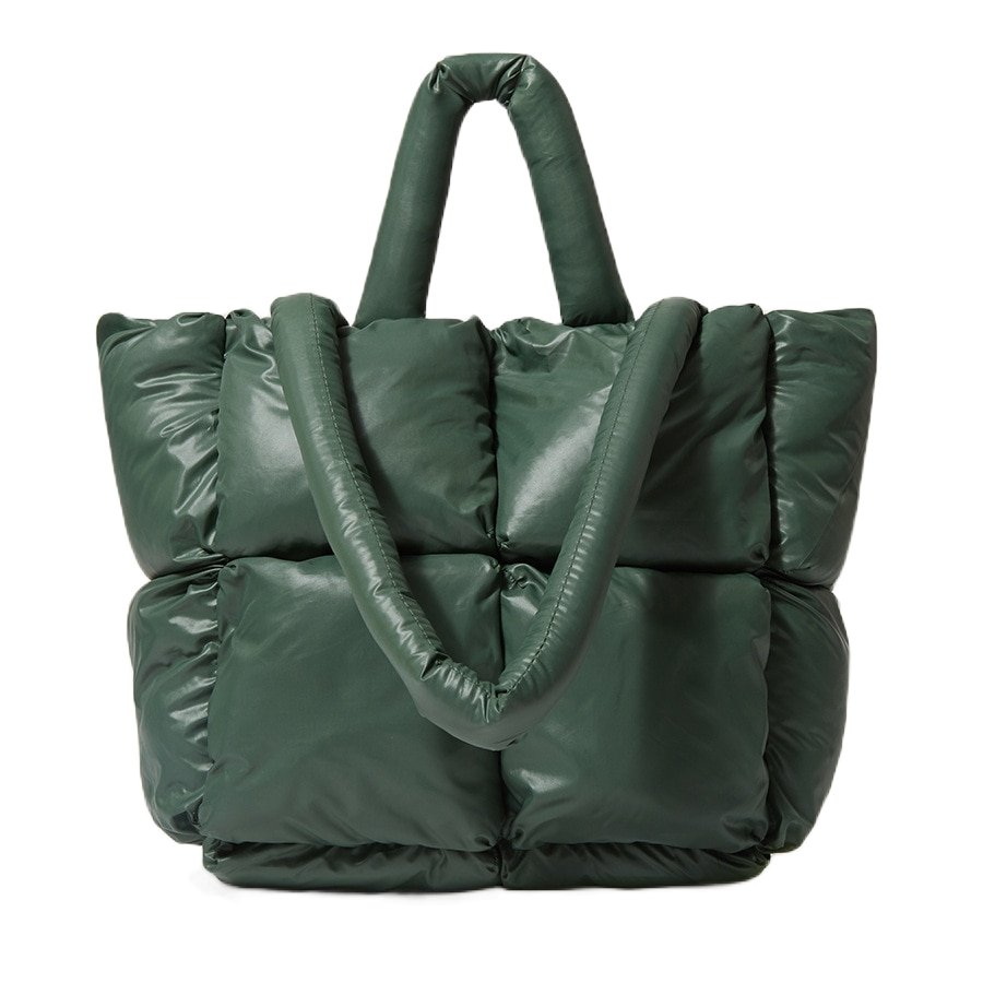 Quilted Nylon Tote Bag