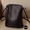 Genuine Leather Crossbody Bag with Mini Detail