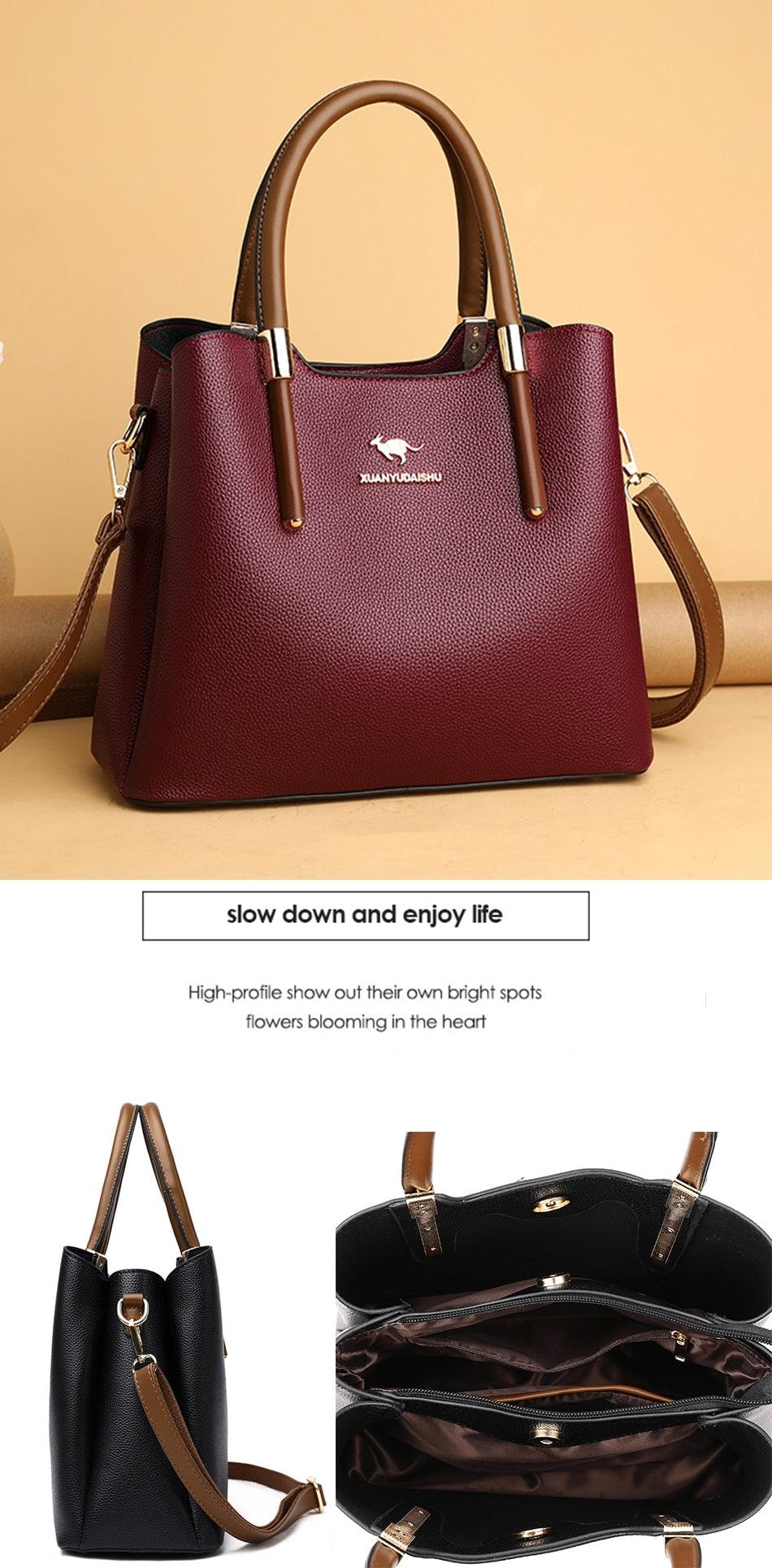 Leather Phone Bag with Practical Detail