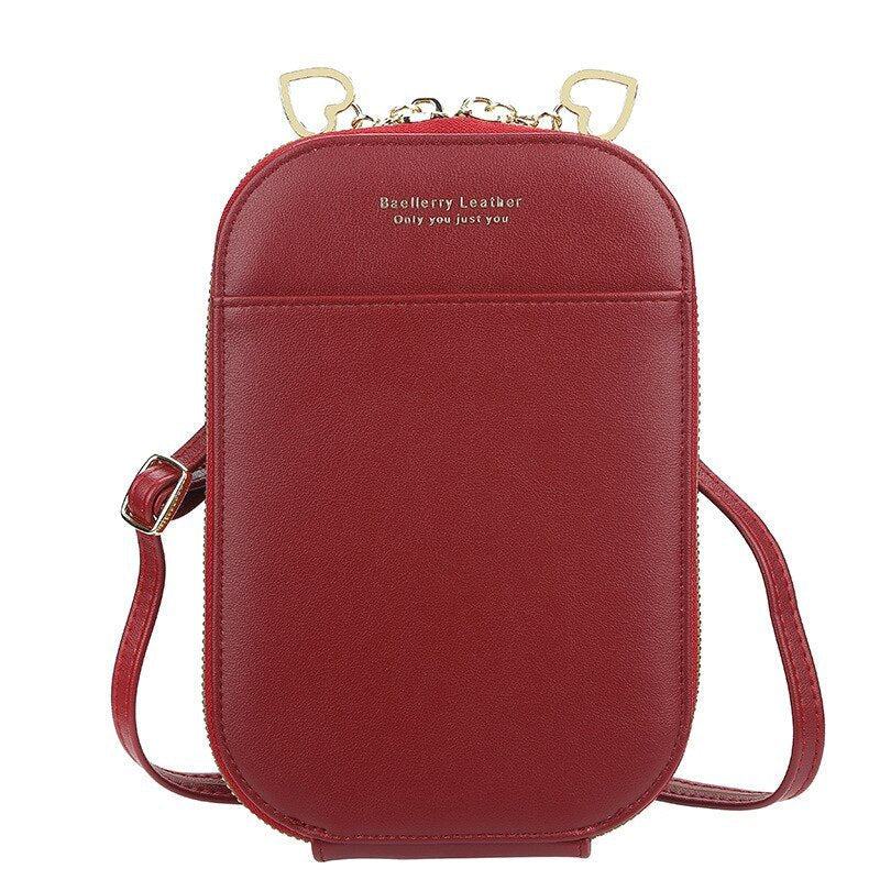 Quilted PU Leather Purse