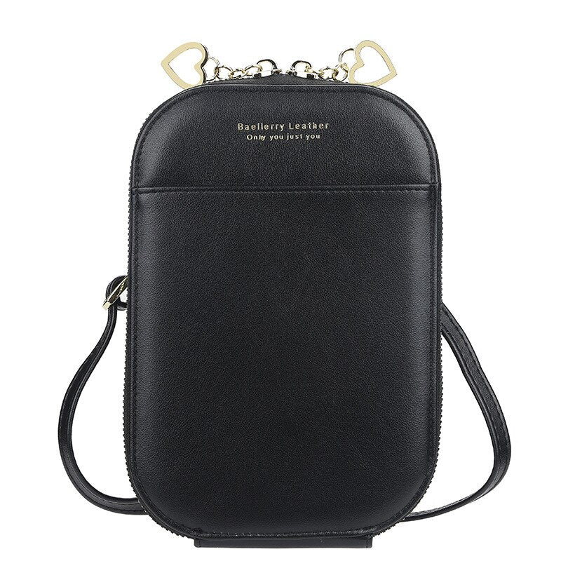 Quilted PU Leather Purse