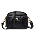 Leather Crossbody Bag with Contemporary Detail