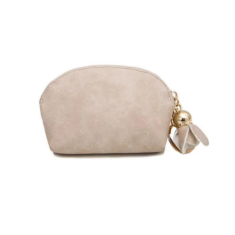 Mini Zip Leather Pouch