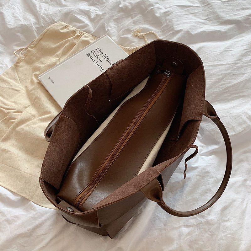 Timeless Tote Bag in PU Leather