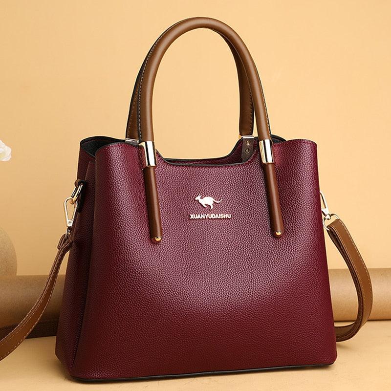 Leather Phone Bag with Practical Detail