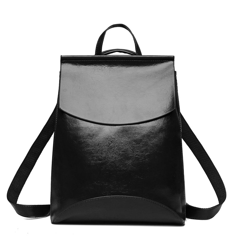 PU Leather Backpack with Classic Detail