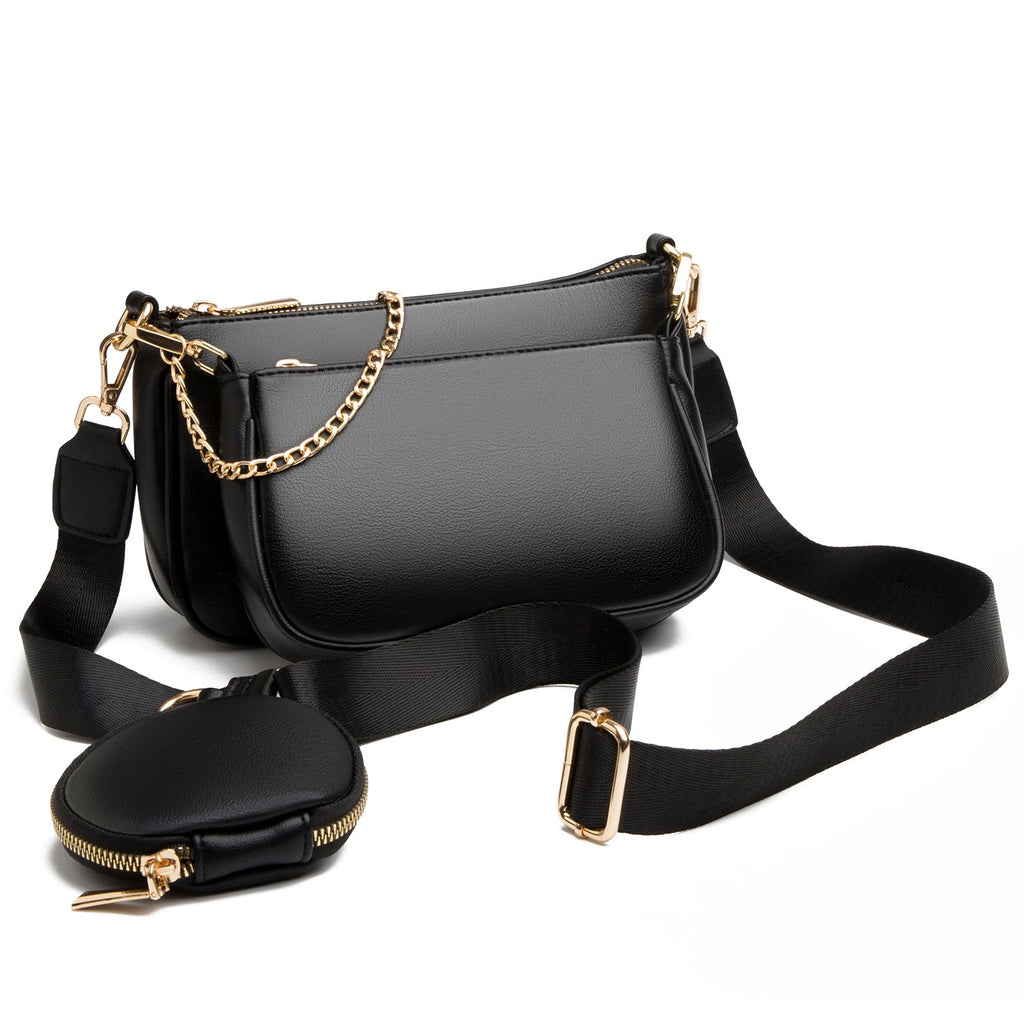 Croc-Effect Crossbody Bag