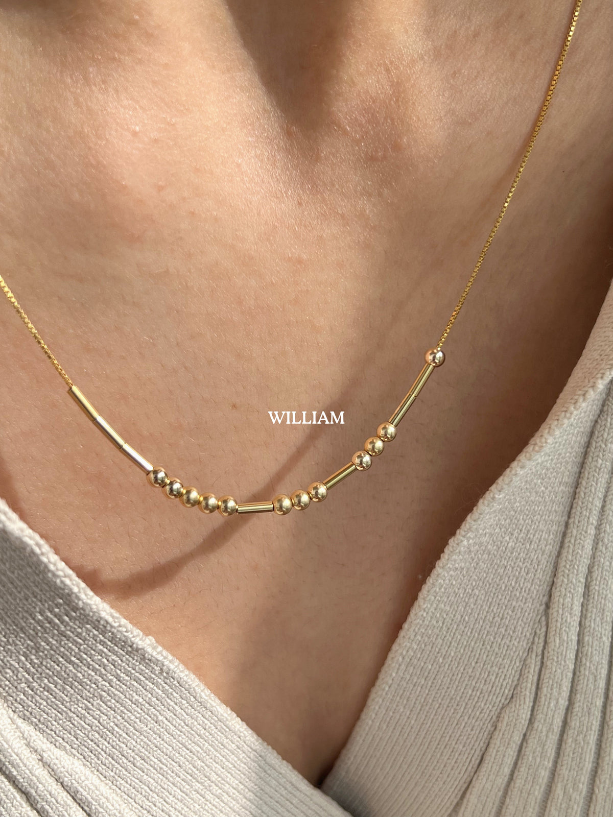 Morse Code Necklace - A Message Between Us