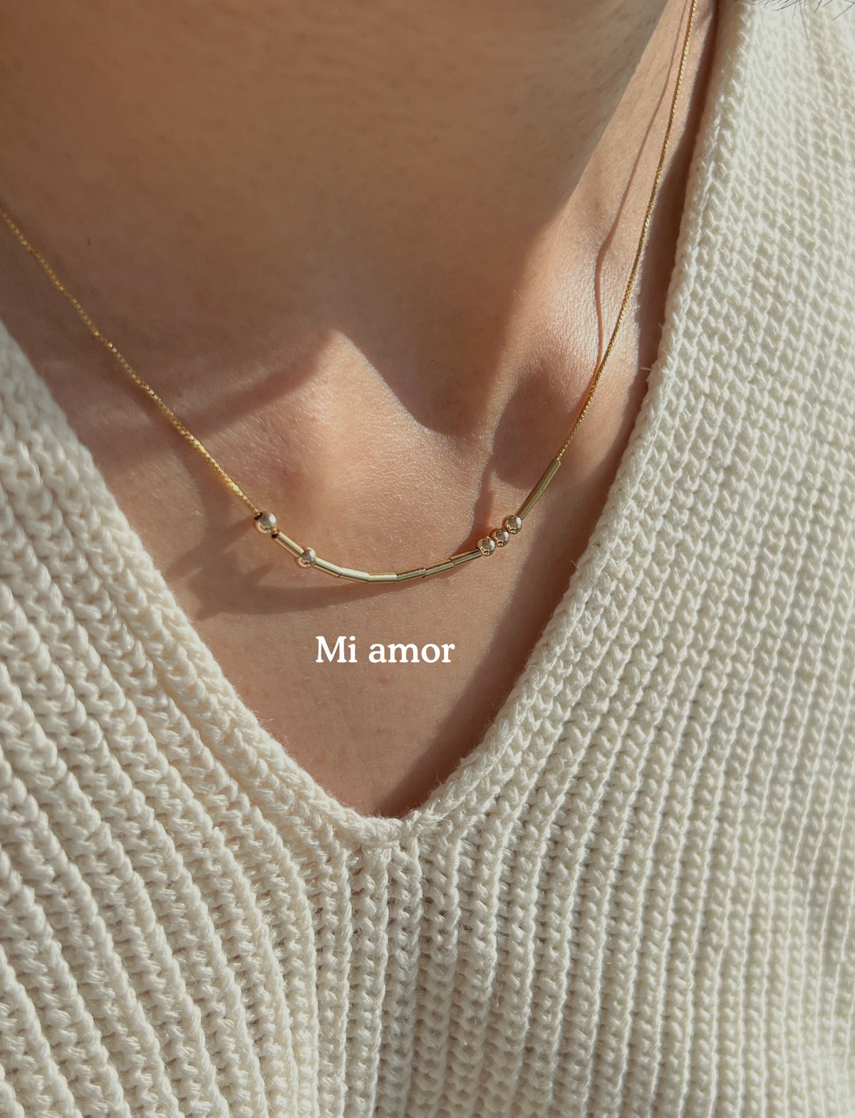 Morse Code Necklace - A Message Between Us