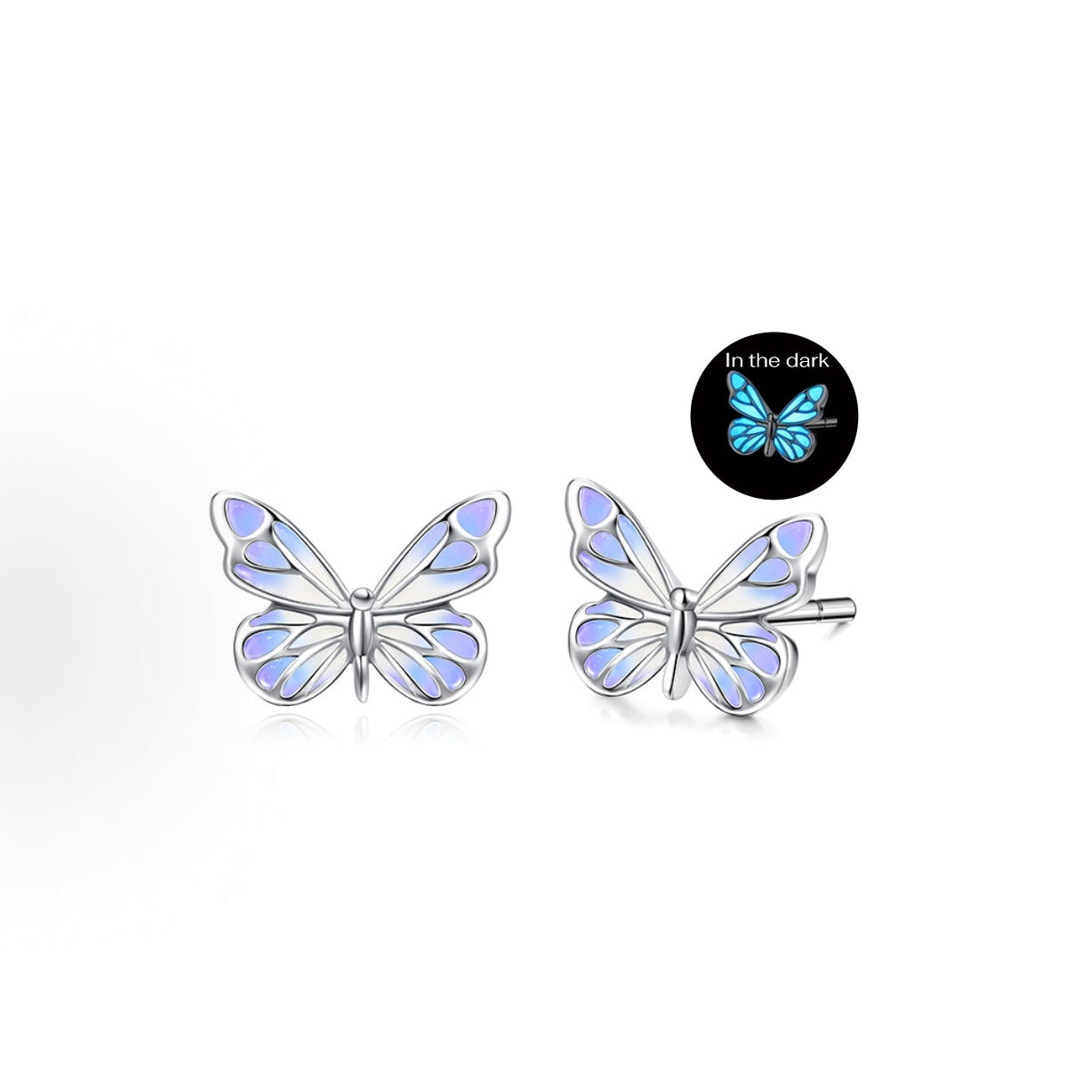 Butterfly Sterling Silver Earrings