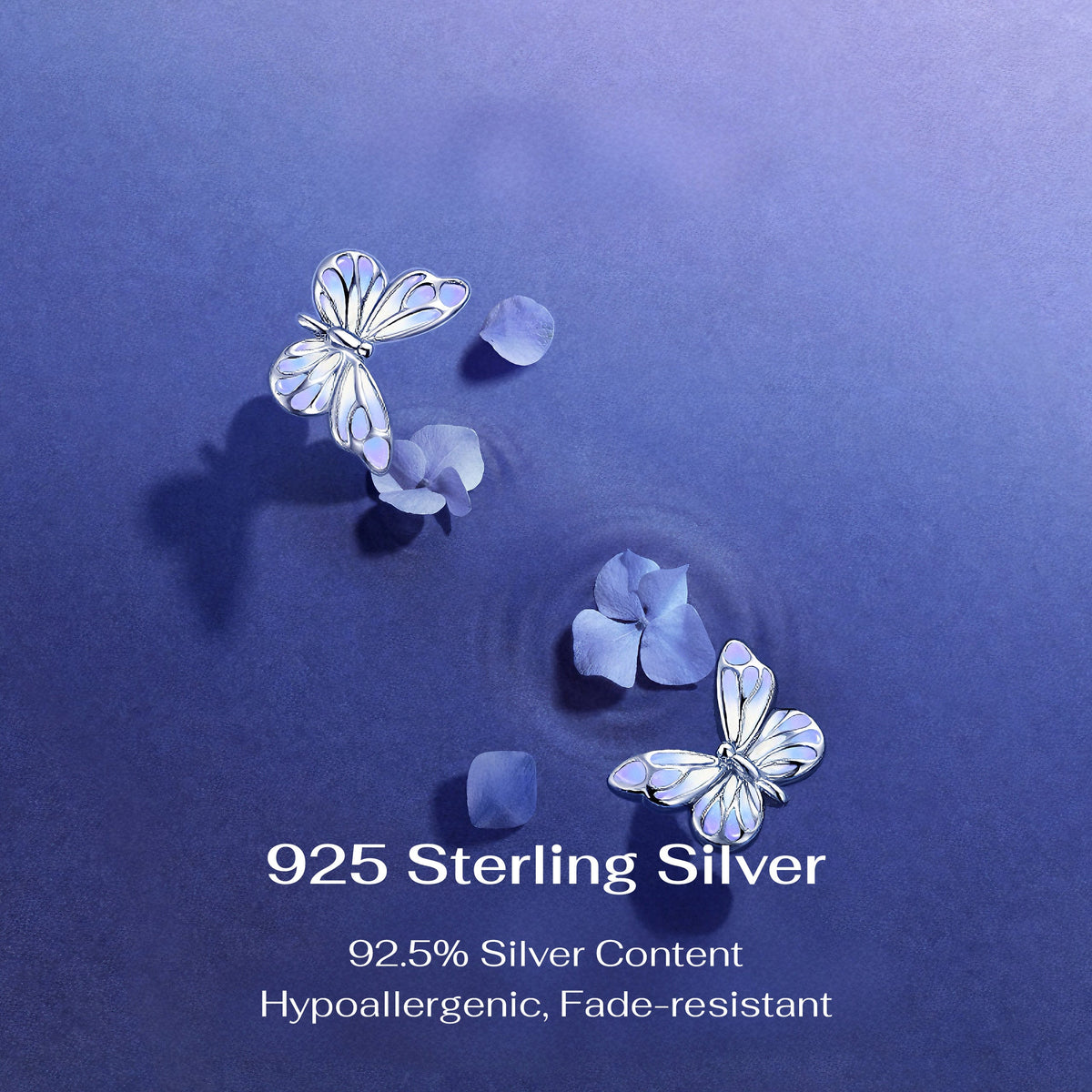 Butterfly Sterling Silver Earrings