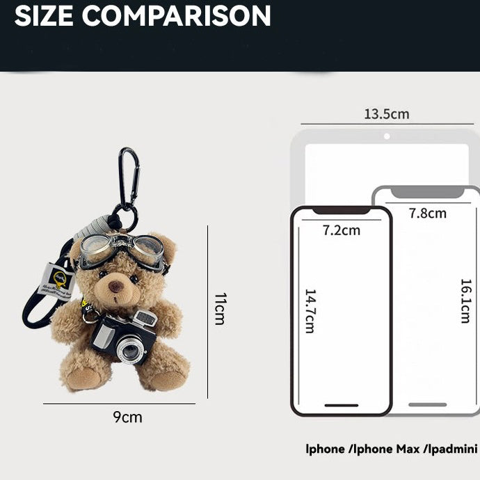 Retro Snapshot Bear Charm