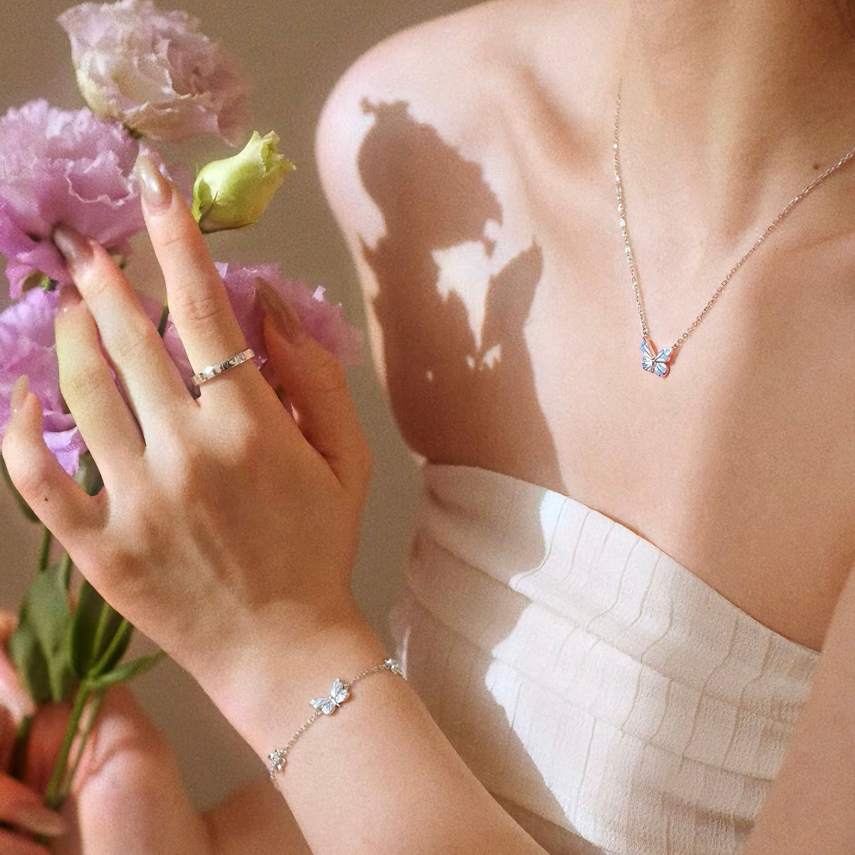 Butterfly Sterling Silver Bracelet