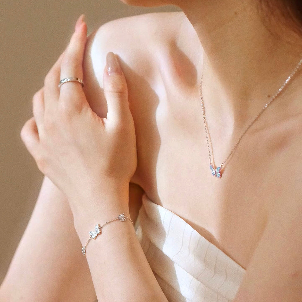 Butterfly Sterling Silver Bracelet