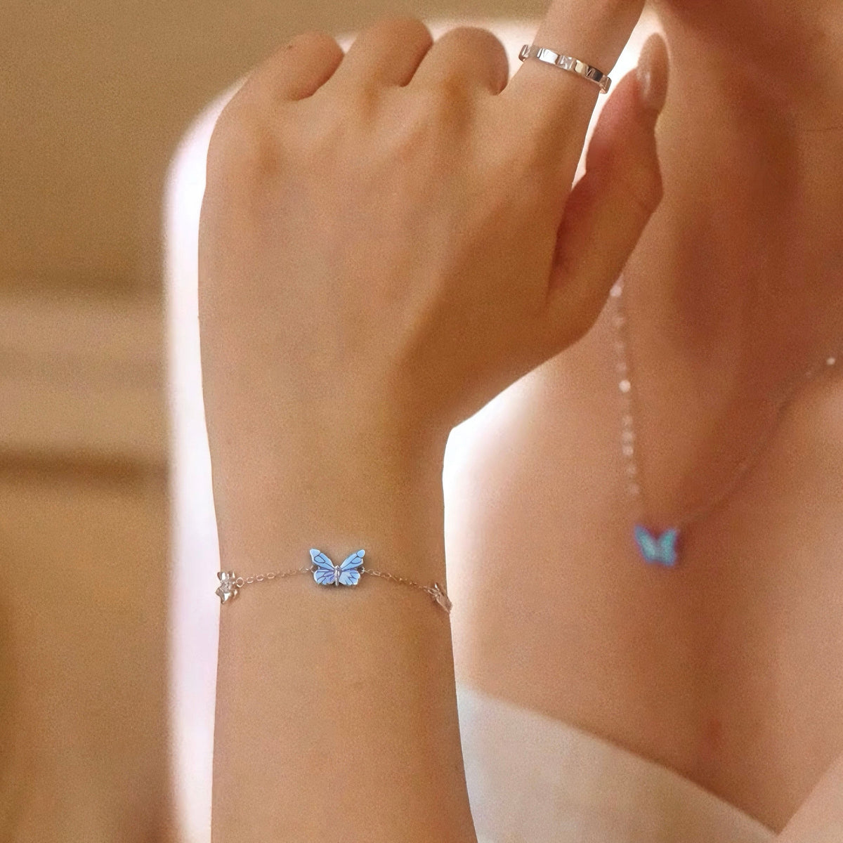 Statement Butterfly Jewelry Set