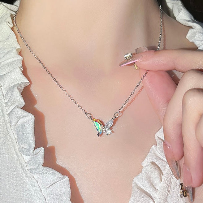 Necklace with Butterfly Detail