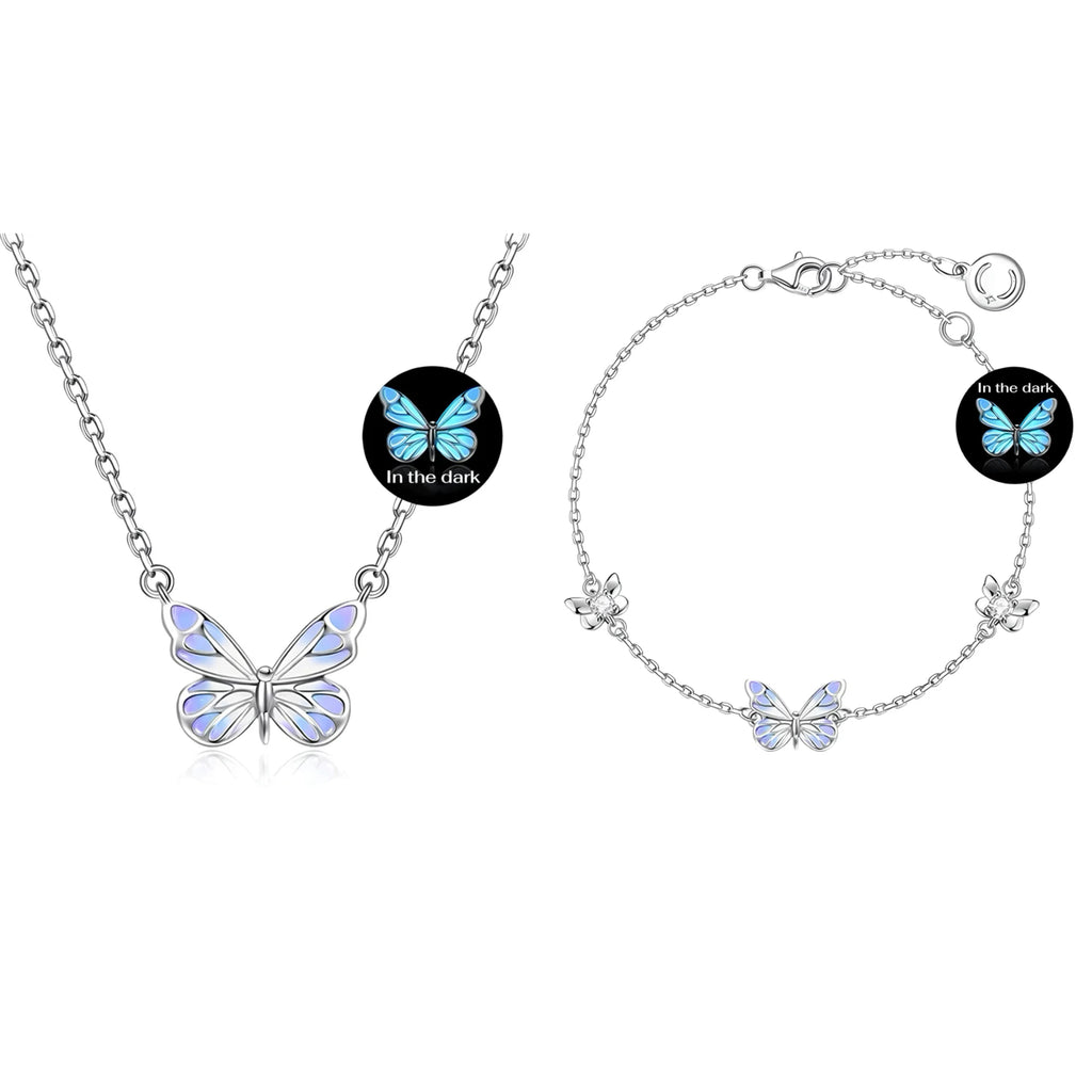 Statement Butterfly Jewelry Set